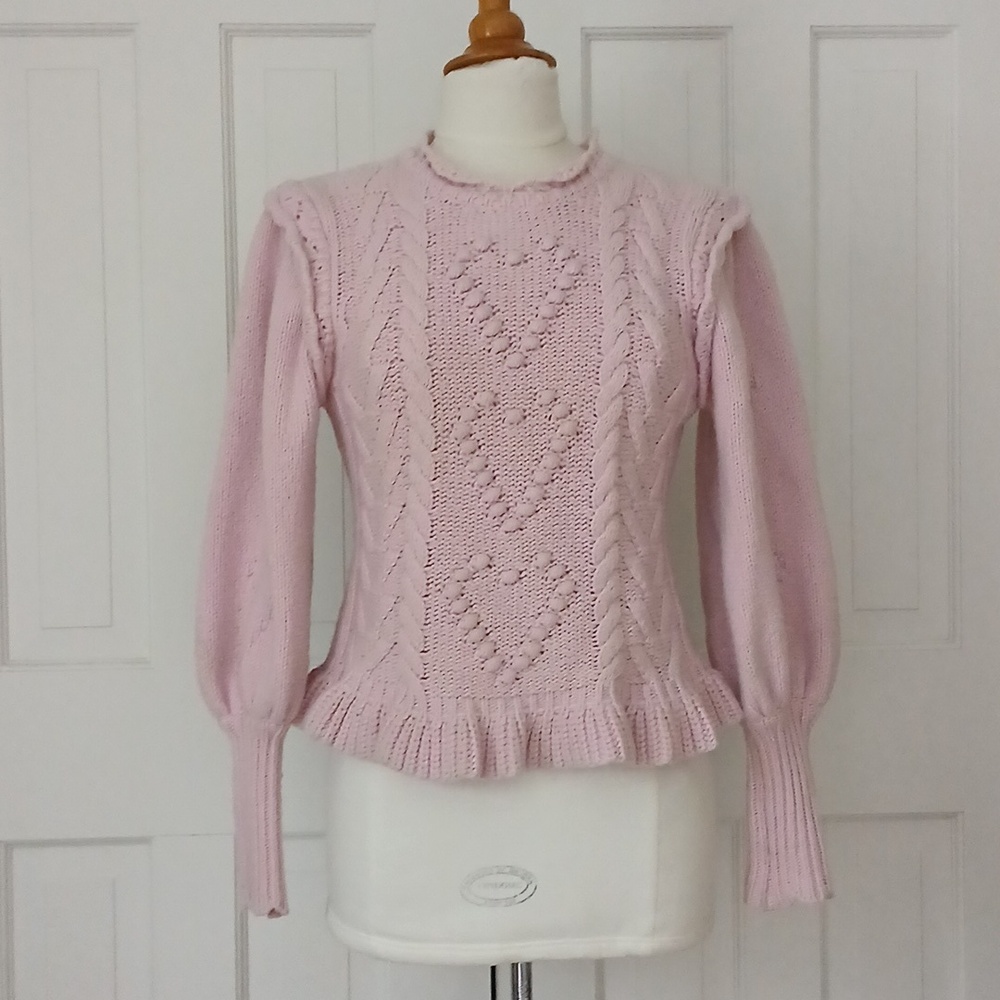 Loveshackfancy Calantha Pullover Sweater Cherry B… - image 4